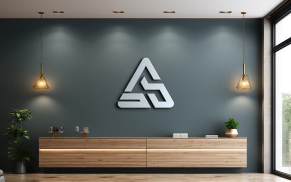 Elevate Branding with Premium Wall Logo Mockup Psd