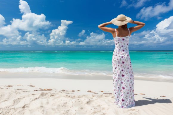 Elevate Your Brand with the Dress Mockup for Pattern, Summer Beach