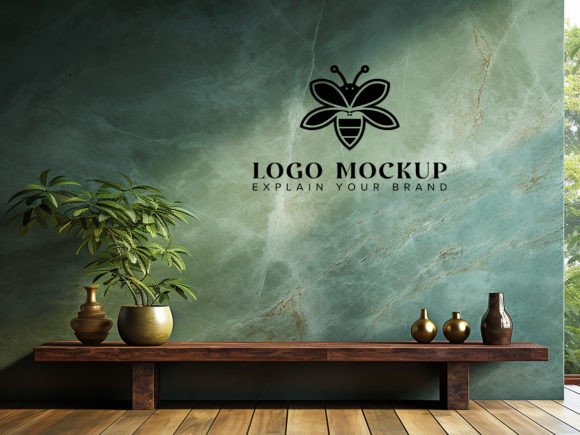 Elevating Brand Presentations with the Marble Wall Logo Mockup Black PSD