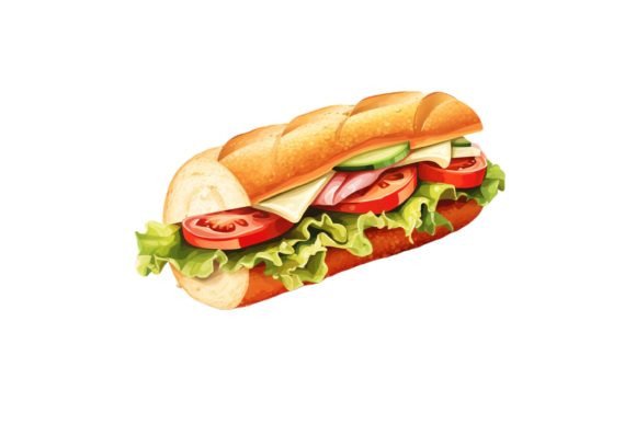 Enhancing Visual Appeal with High-Quality Sandwich Clipart