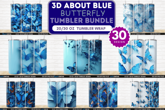 Evaluating the Blue Butterfly Tumbler Wrap Bundle for Sublimation Projects