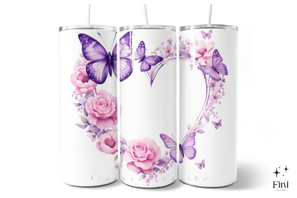 Evaluating the Purple Heart Love Tumbler Wrap PNG for Sublimation Projects