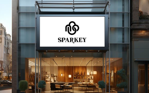 Evaluating the Storefront Sign Mockup Black Logo Mockup for Professional Brand Presentations