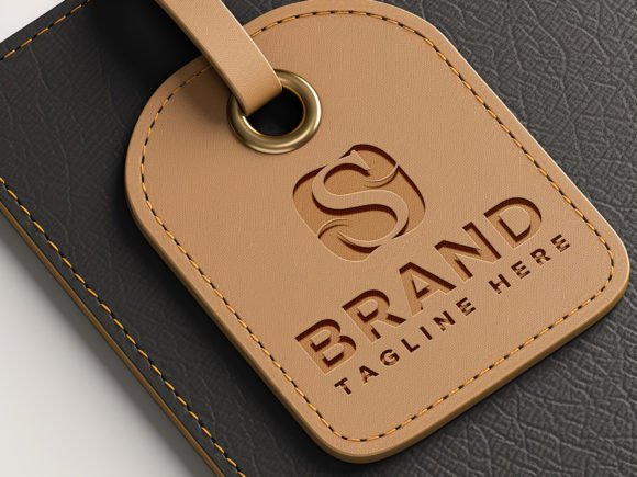 Label Tag Luxury Brand Mockup PSD
