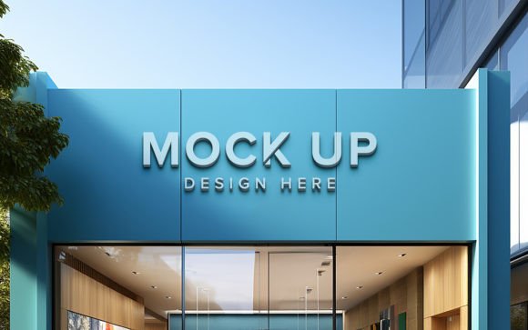 Mastering the Facade Sign Front Logo Mockup PSD for Realistic Brand Presentations