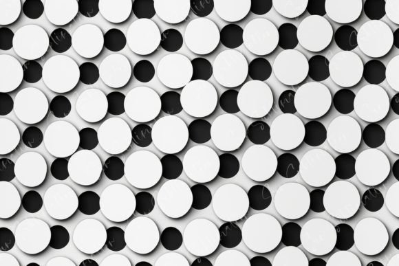 Monochrome Geometric Seamless Pattern