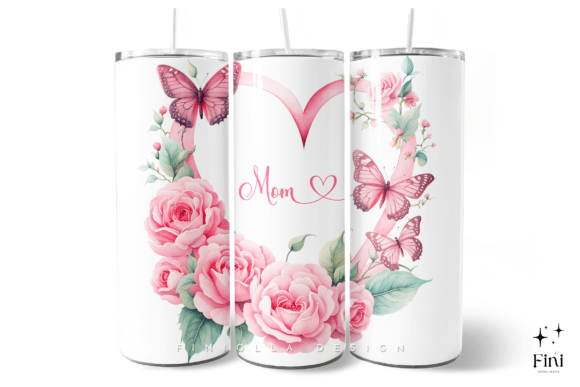 Mother’s Day Tumbler Wrap PNG Pink: Elevating DIY Gifts with Digital Art