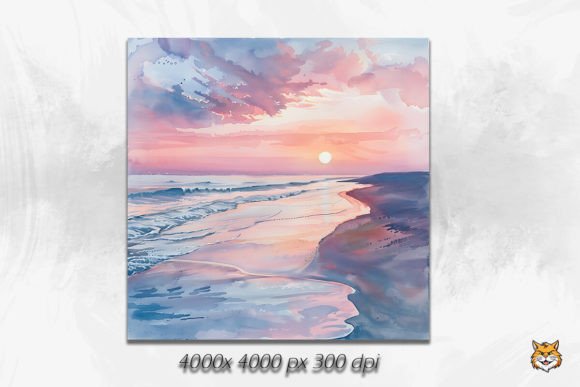 Pastel Sunset Watercolor Background Guide