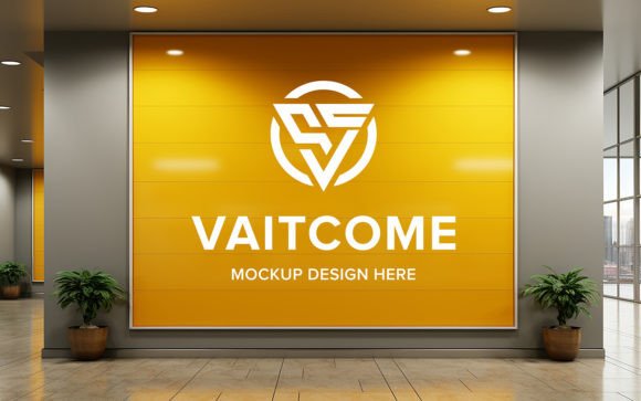 Presenting Your Brand with a Realistic White Indoors Logo Mockup