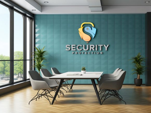 Presenting Your Brand with Confidence Using an Office Meeting Room Logo Mockup