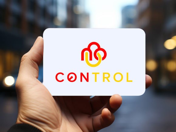 Realistic Hand-Held Visiting Card Mockup
