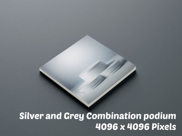 Silver and Grey Combination Podium 08: Elevating Visual Presentation with High-Definition Precision