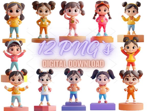Unlocking Creative Potential: A Guide to the Girl on the Podium PNG Bundle for Crafters and Designers