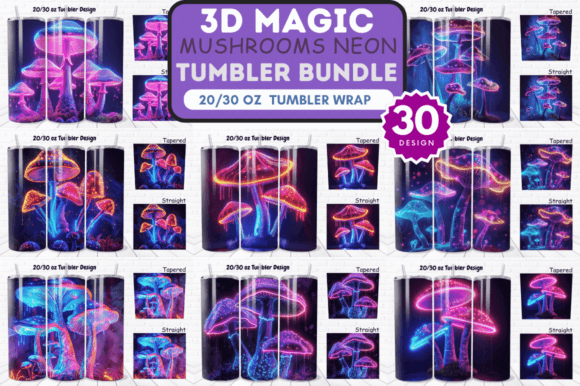 Unlocking Creativity with the Magic Mushrooms Neon Tumbler Wrap Bundle